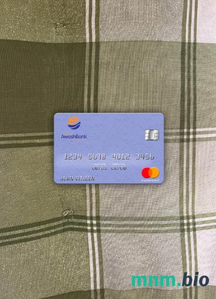 Ethiopia Awash International bank wygląd zdjęcia mastercard skan PSD + zdjęcie